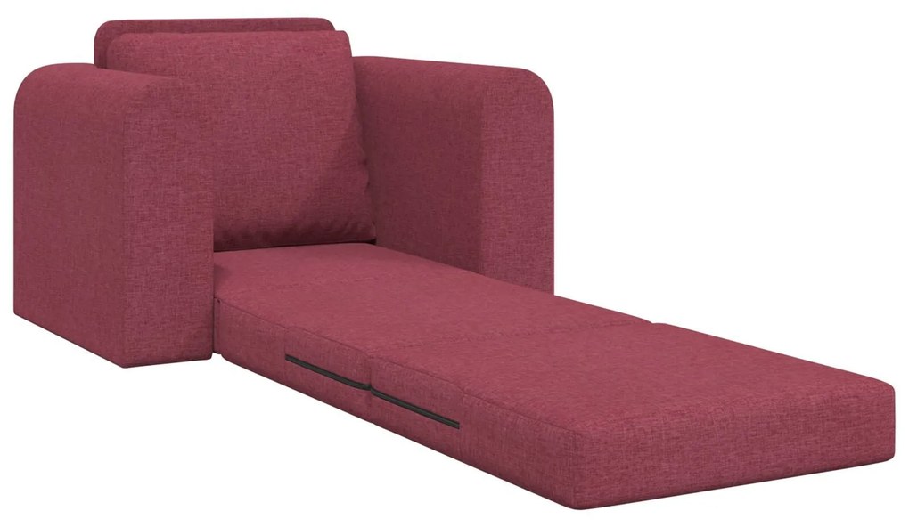 Sofá Cama 2 em 1 Bordô 98x71x83 cm Tecido