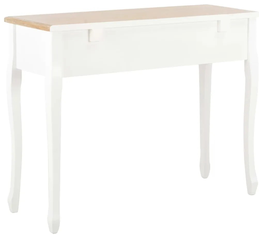 Toucador/mesa consola com 3 gavetas branco