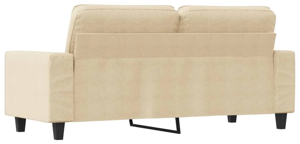 Sofá de 2 lugares tecido 140 cm cor creme