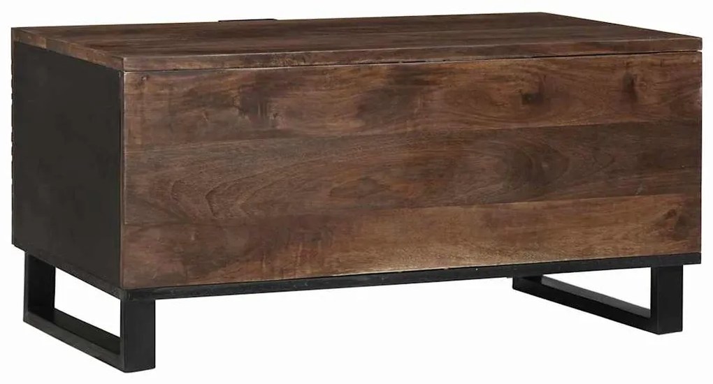 Mesa de Centro 80 x 50 x 40 cm - Madeira Sólida de Mangueira e Engenha