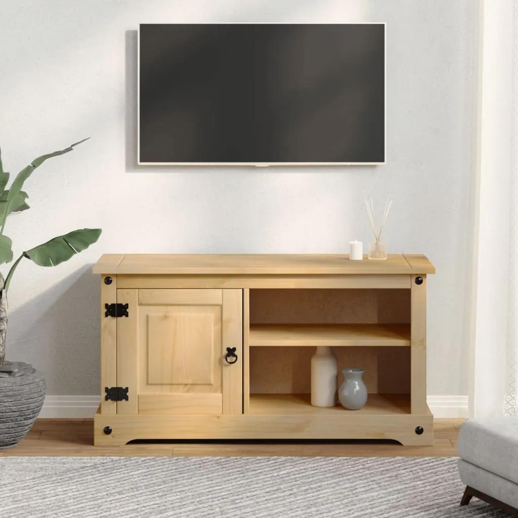 Móvel de TV Corona 100x37x52 cm madeira de pinho maciça