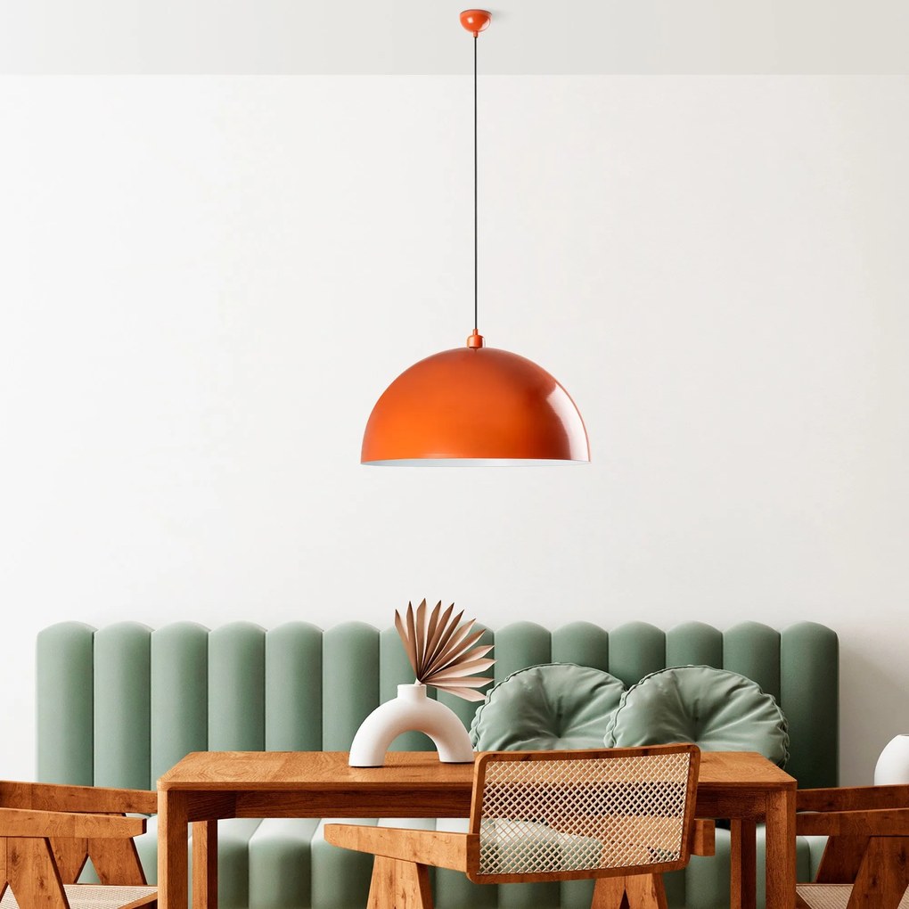 Candeeiro de Teto Kure – Laranja – Ø60 h:35 cm