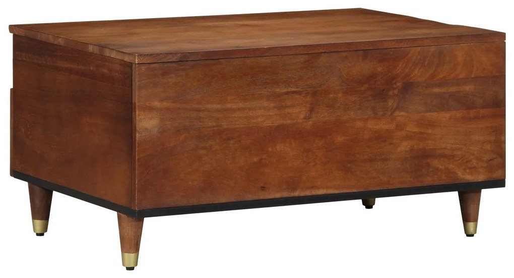 Mesa de Café 80x54x40 cm Madeira Sólida de Mangueira