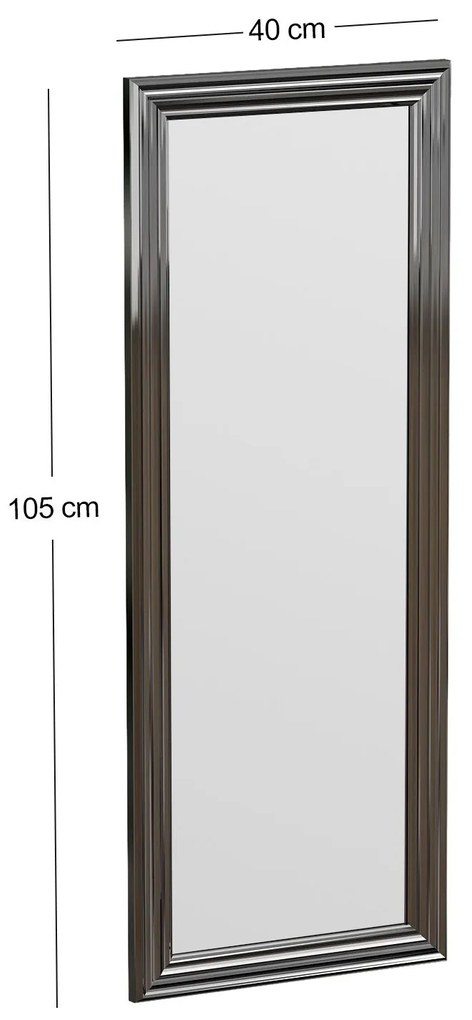 Espelho Smooth – Prata – 40 cm x 105 cm x 3 cm