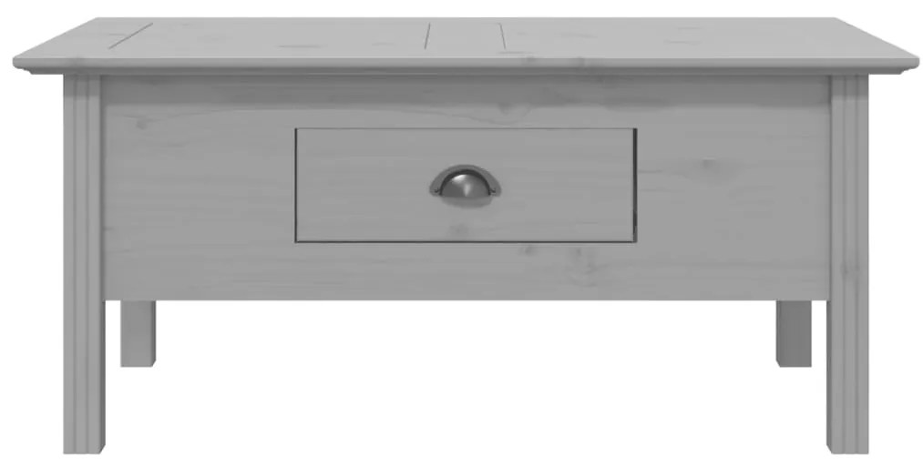 Mesa de centro BODO 100x55x46 cm madeira pinho maciça cinzento
