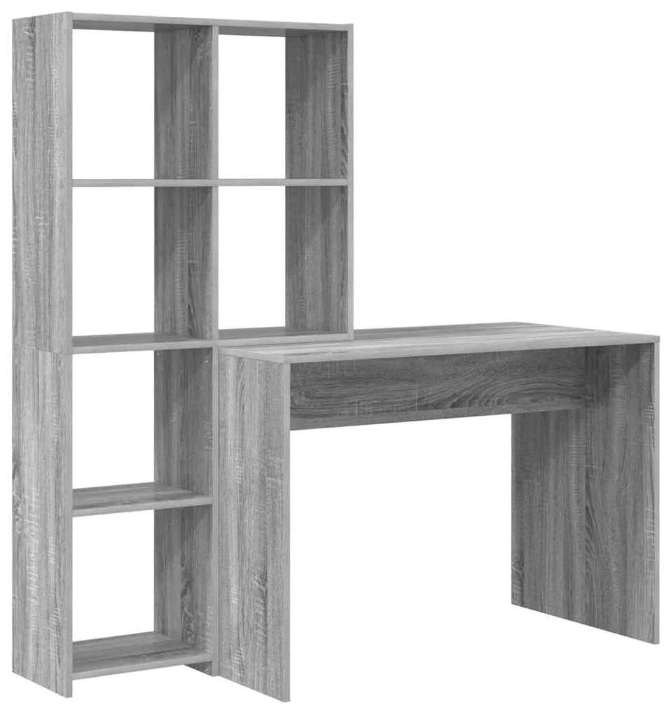 Mesa Sonoma cinzento 138.5 x 55 x 143 cm Madeira processada
