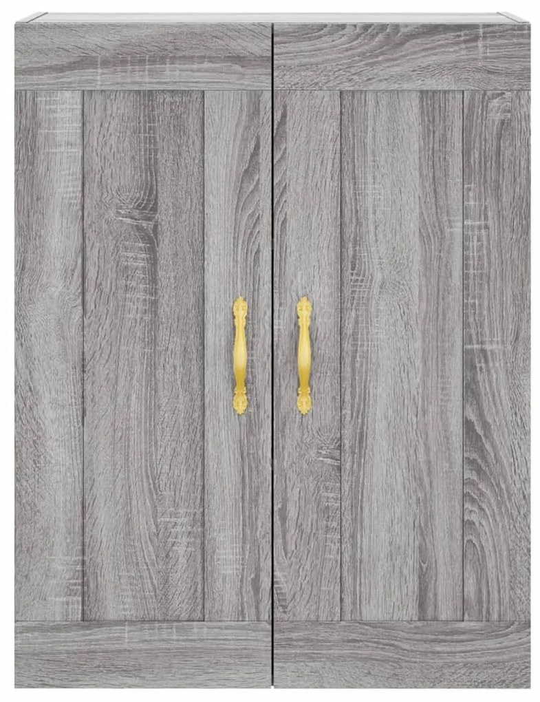 Móveis de parede 2 pcs derivados de madeira cinzento sonoma