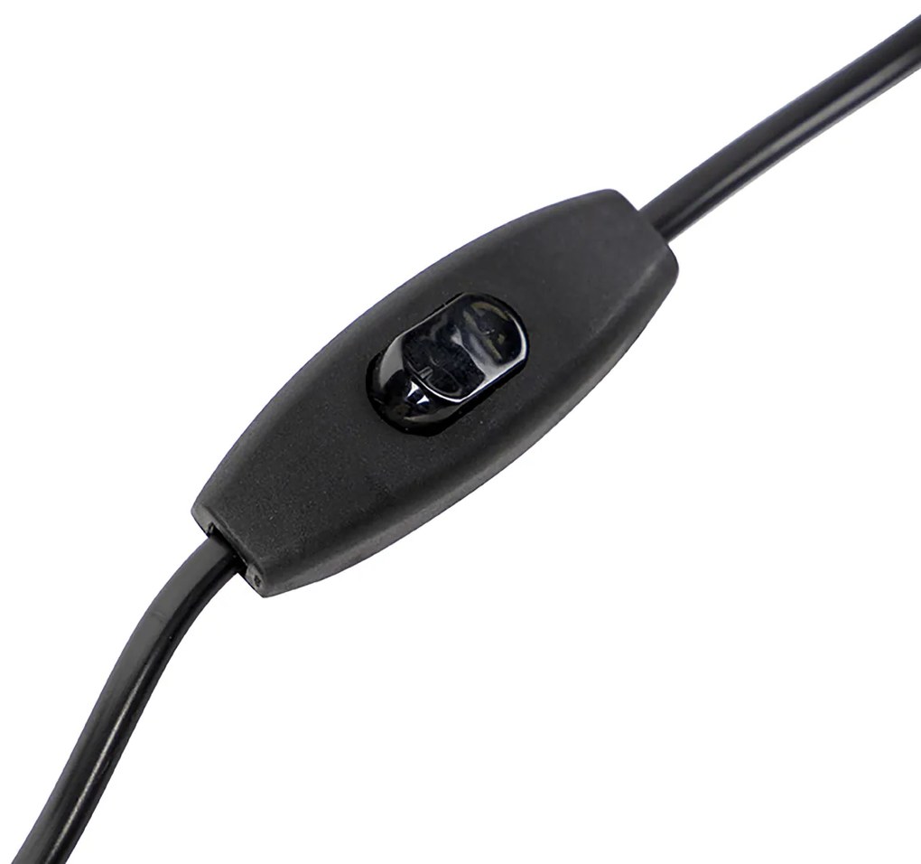 Candeeiro de mesa cor de pena de pavão com abajur de veludo bronze e dourado 50 cm - Bruut