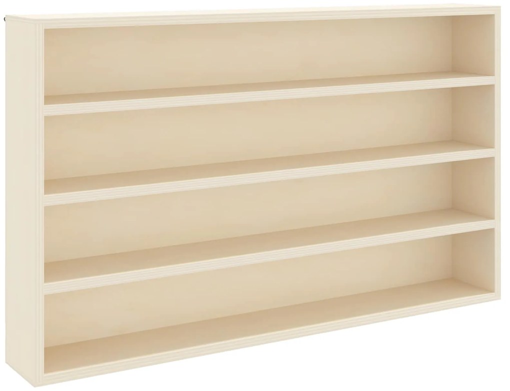 vidaXL Gabinete Expositivo de Parede Bege 60 x 8,5 x 37 cm