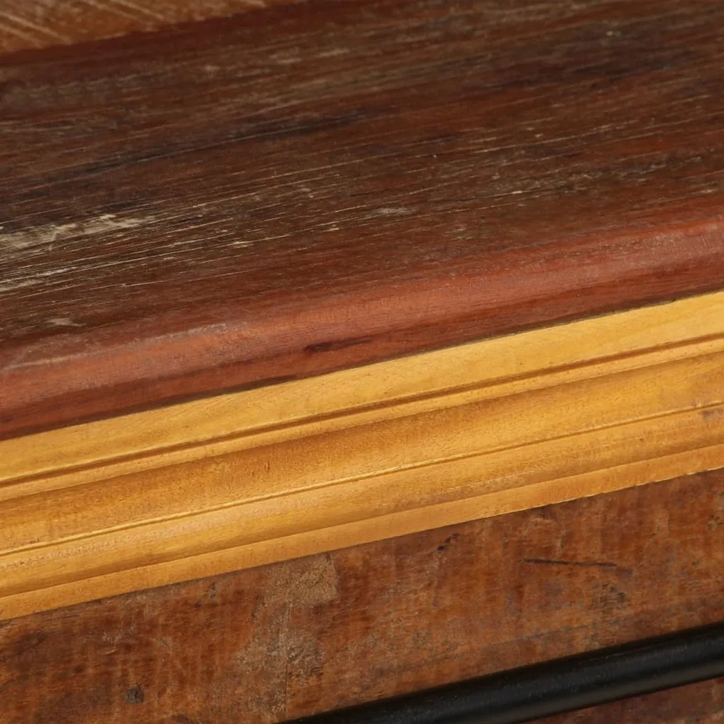 Móvel de TV 110x30x45 cm madeira recuperada maciça