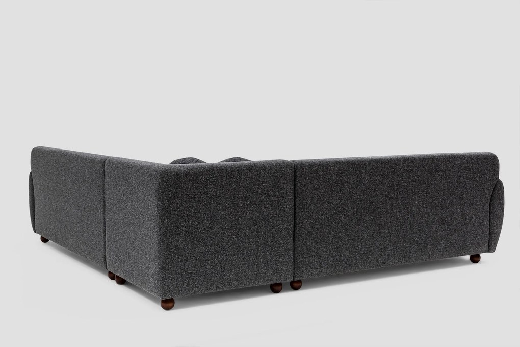 Sofá de Canto Eddy – Cinzento Escuro – 280 x 280 cm