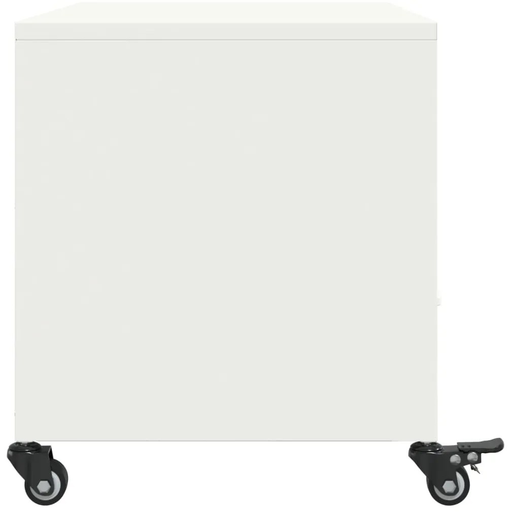 Móvel de TV 68x39x43,5 cm aço branco
