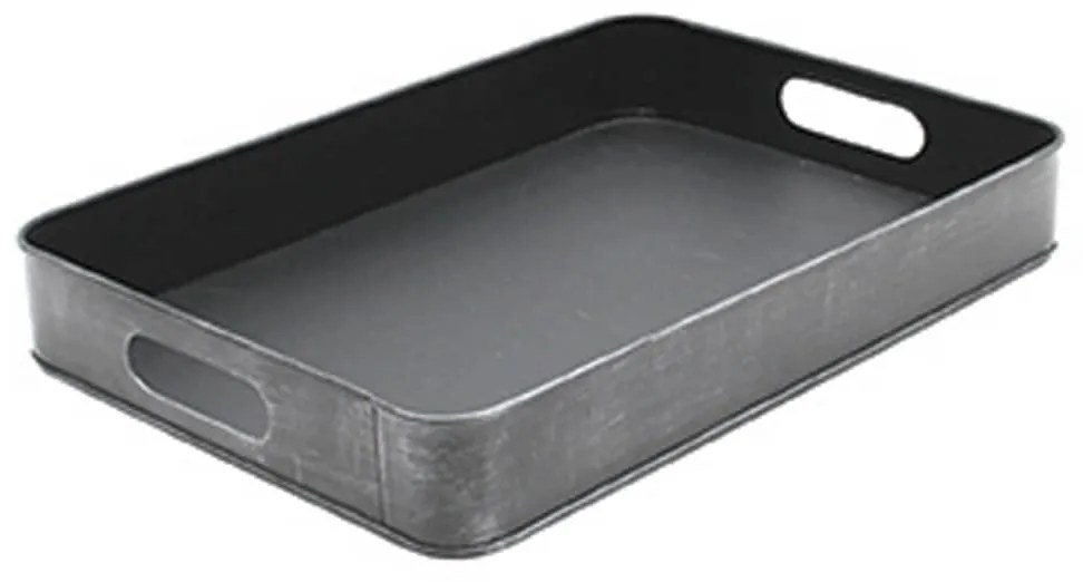 436636 LABEL51 Tabuleiro de servir 39x28x6 cm S cinzento antigo
