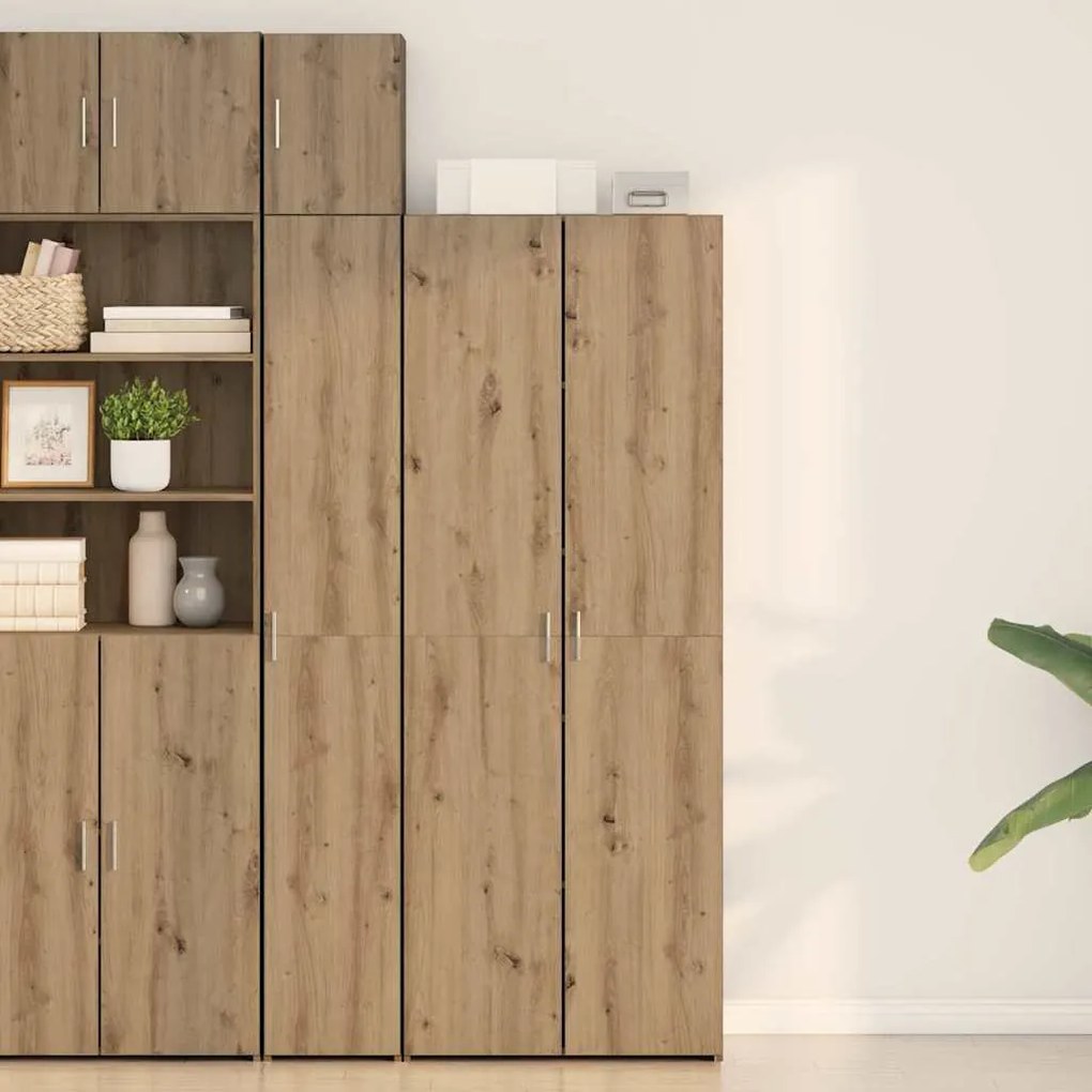 vidaXL Highboard Carvalho Artesanal 70x42.5x185 cm Madeira de Engenharia