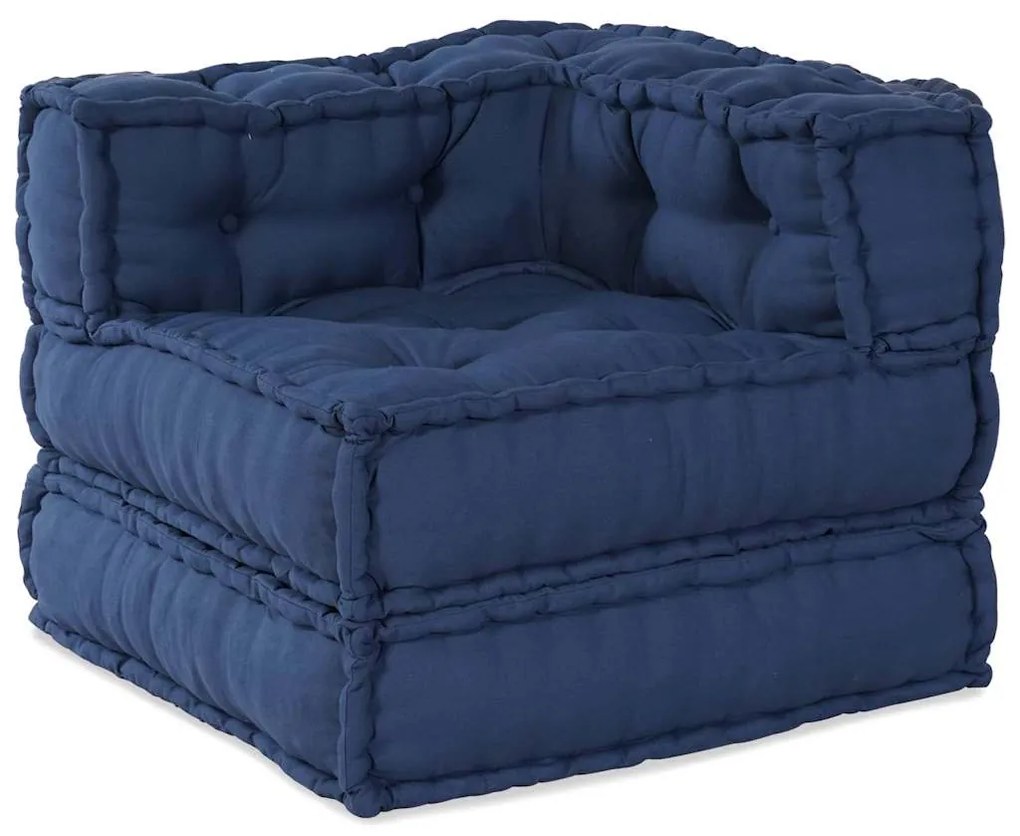 Puff Modular Índigo 70x70x54 Tecido