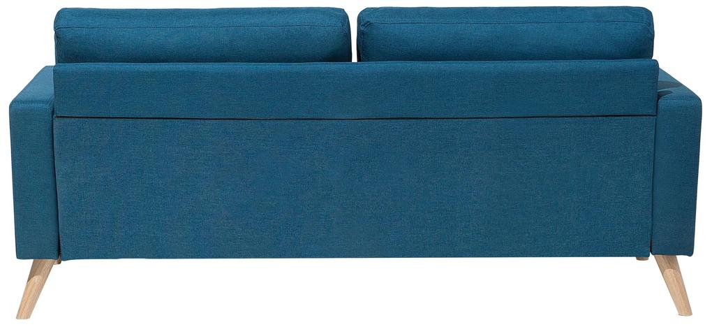 Sofá de 2 lugares em tecido azul turquesa KALMAR Beliani