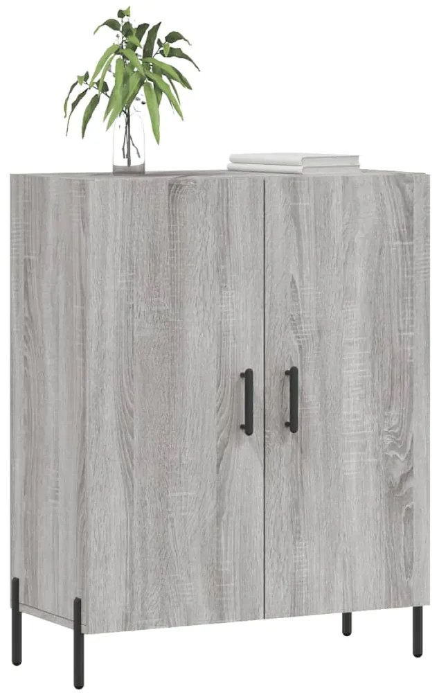 Aparador 69,5x34x90 cm derivados de madeira cinzento sonoma