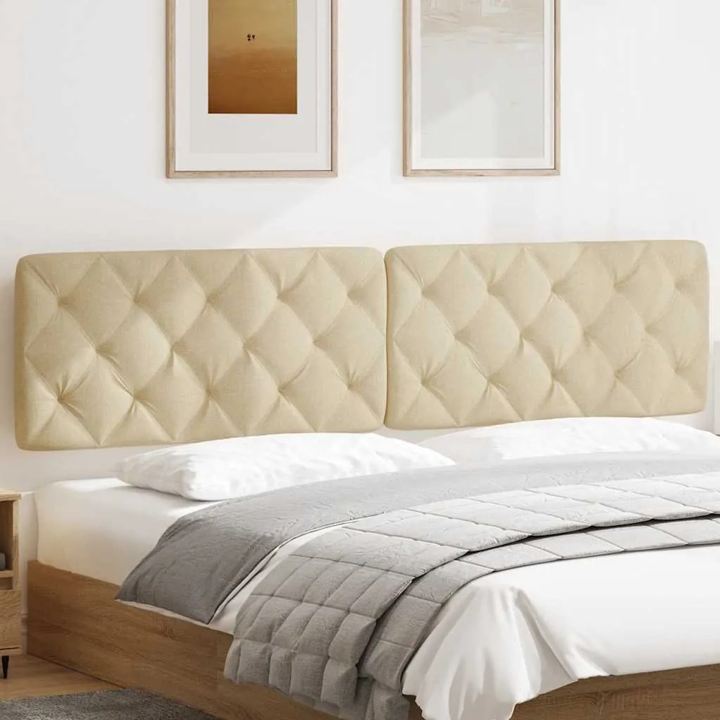 Almofadão de cabeceira 200 cm tecido creme