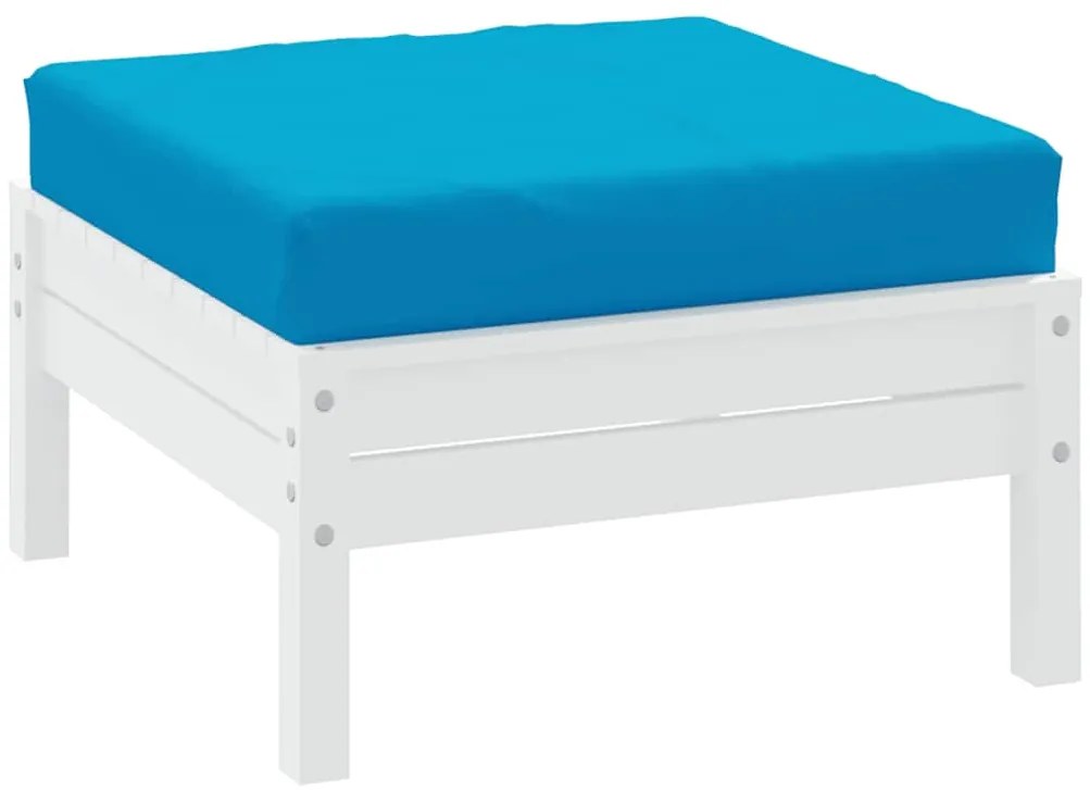 Almofadão p/ móveis paletes 60x60x9,5 cm tecido oxford azul-claro