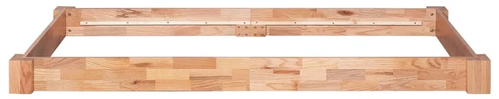 Estrutura de cama 90x200 cm madeira carvalho maciça