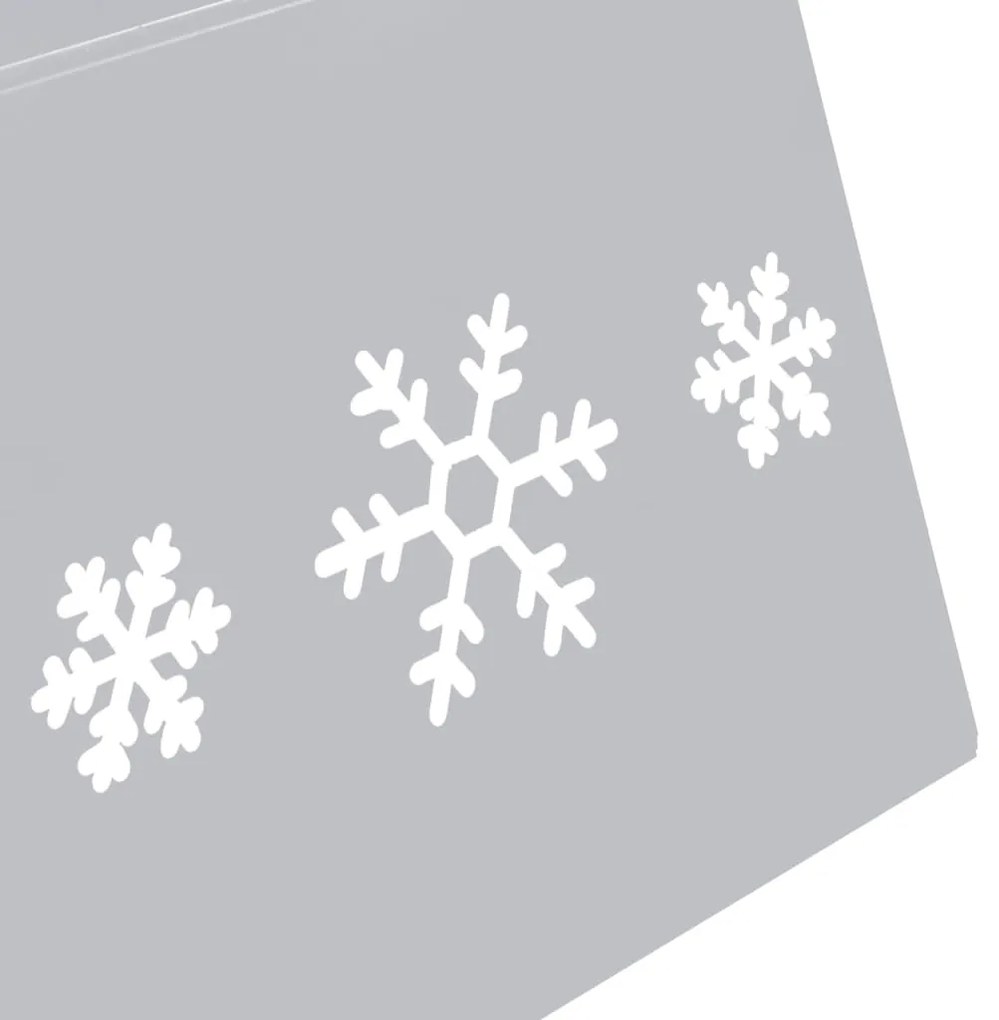Saia para árvore de Natal Ø68x25 cm prateado e branco
