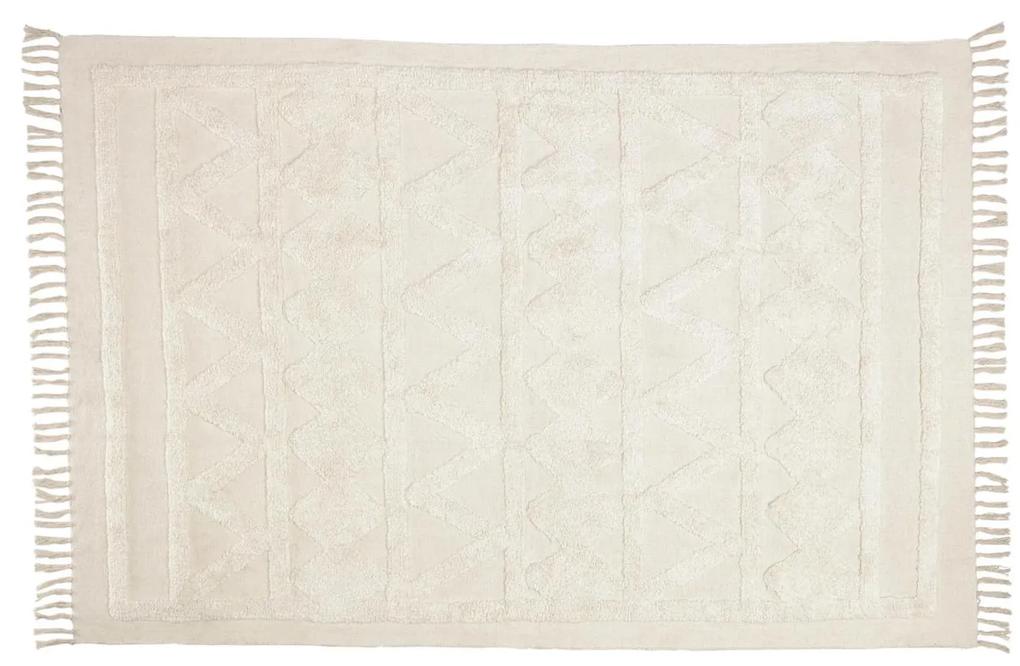 Kave Home - Tapete Dabria 100% algodão bege 140 x 200 cm