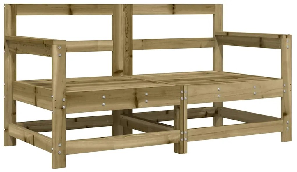Cadeiras de jardim c/ almofadões 2 pcs pinho impregnado