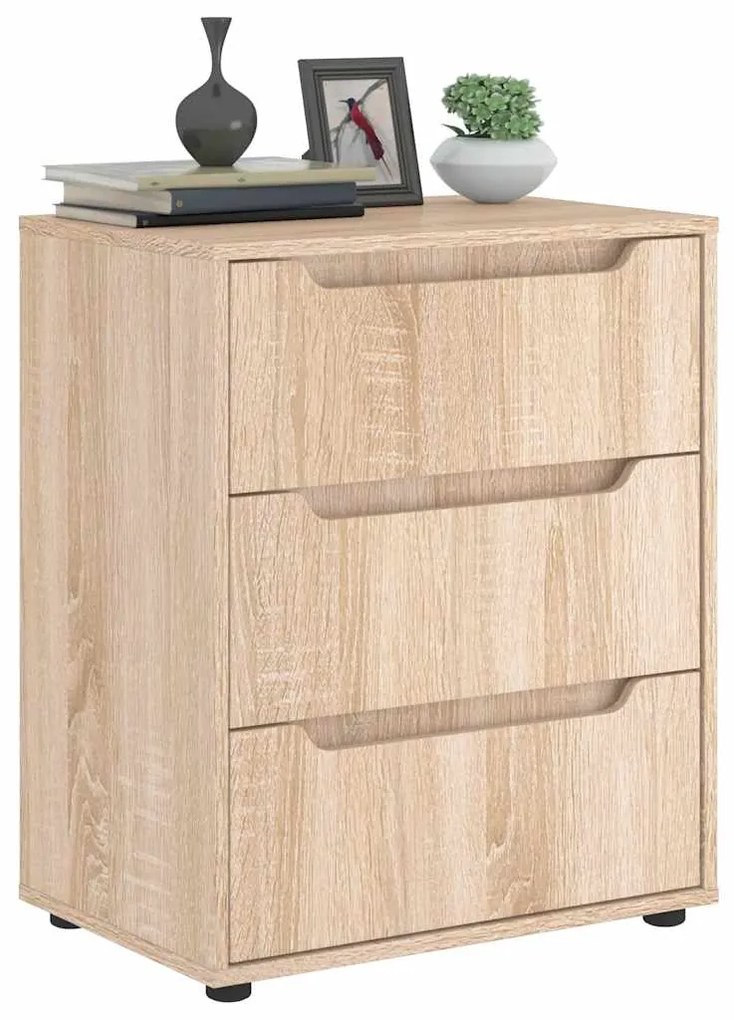 vidaXL Aparador VISNES 60x40x73 cm carvalho sonoma