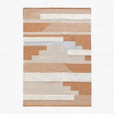 Tapete Retangular 160x230 Cm Em Polietileno Rupert Cores Naturais - Sklum