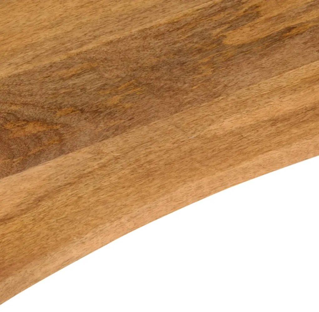 Tampo de mesa com curva 80x60x2,5 cm mangueira áspera maciça