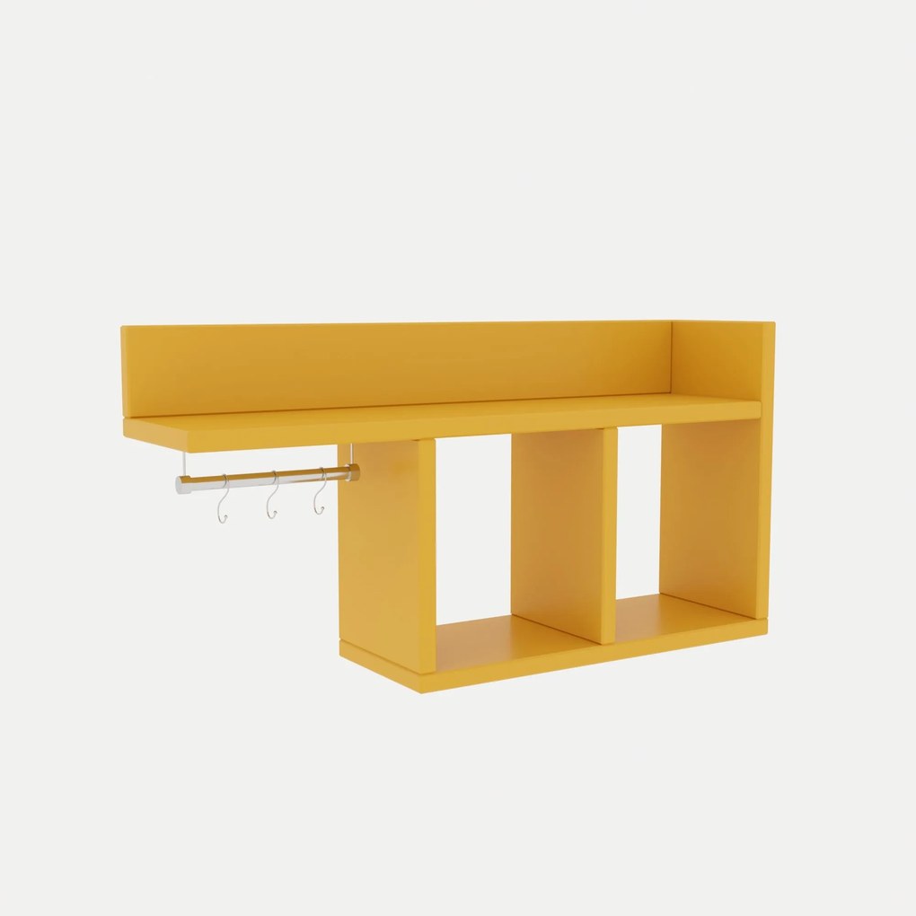 Prateleira de Parede Pare – Amarela – 72x37x18 cm