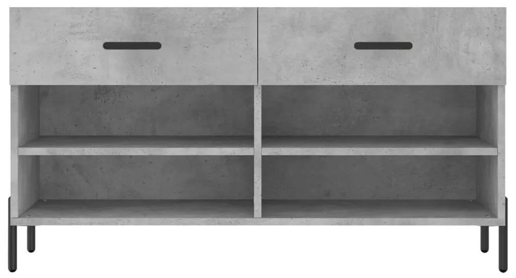 Banco sapateira 102x35x55 cm derivados madeira cinzento cimento