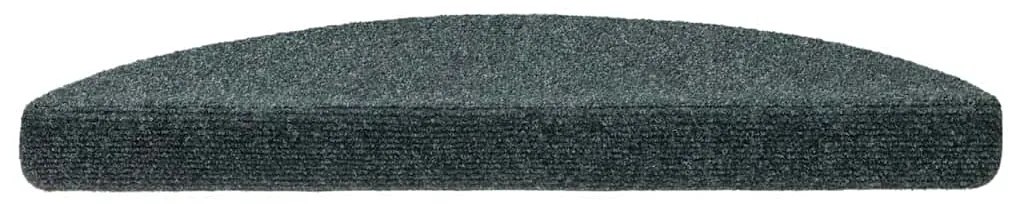 Tapetes de escada adesivos 20 pcs 56x17x3 cm verde