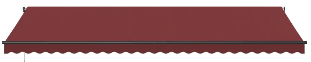 Toldo retrátil automático 600x300 cm bordô