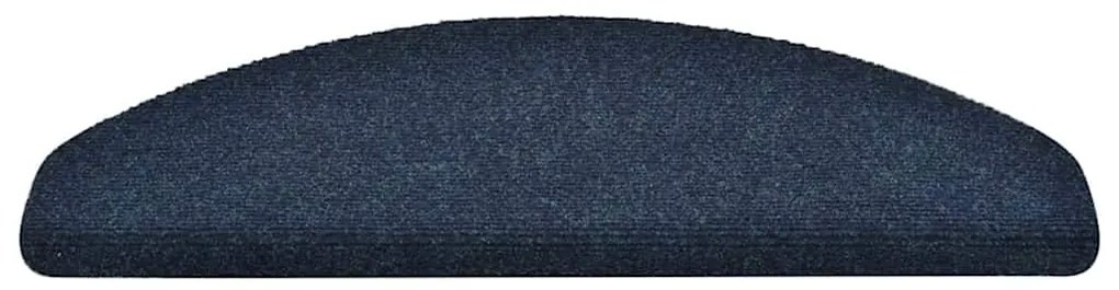 Tapetes de escada autoadesivos 5 pcs 65x21x4 cm azul-marinho