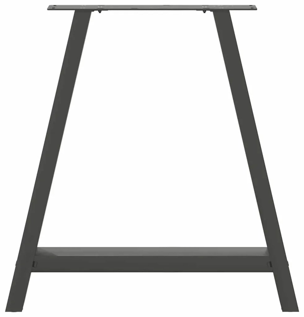 Pés para mesa de jantar em formato A, 2 peças, antracite, 70x(72-73) c