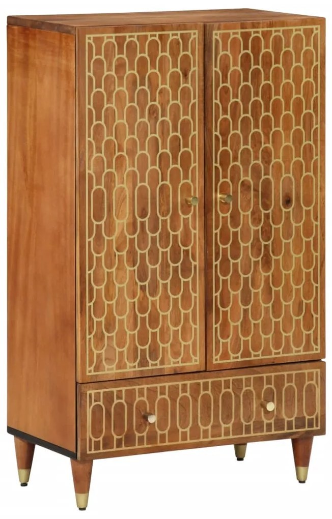 vidaXL Aparador alto 60x33x100 cm madeira de mangueira maciça