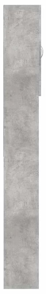 Armário máquina de lavar roupa 64x25,5x190 cm cinzento-cimento