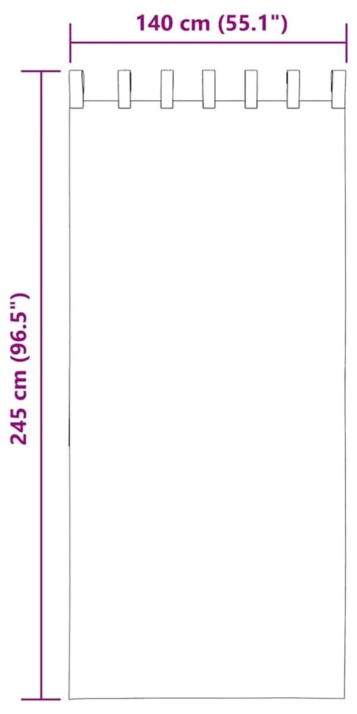 Cortinas de voile com laços 2 pcs branco 140x245 cm