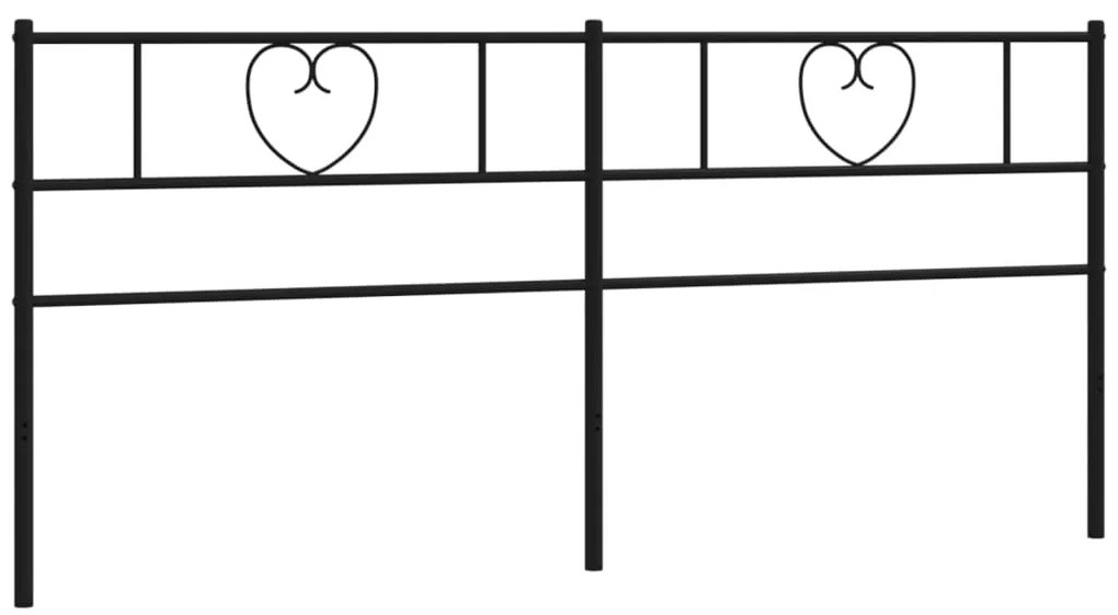 Cabeceira de cama 193 cm metal preto