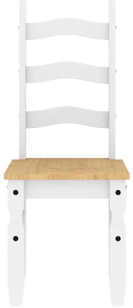 3 pcs conjunto de jantar Panama madeira pinho maciça branco