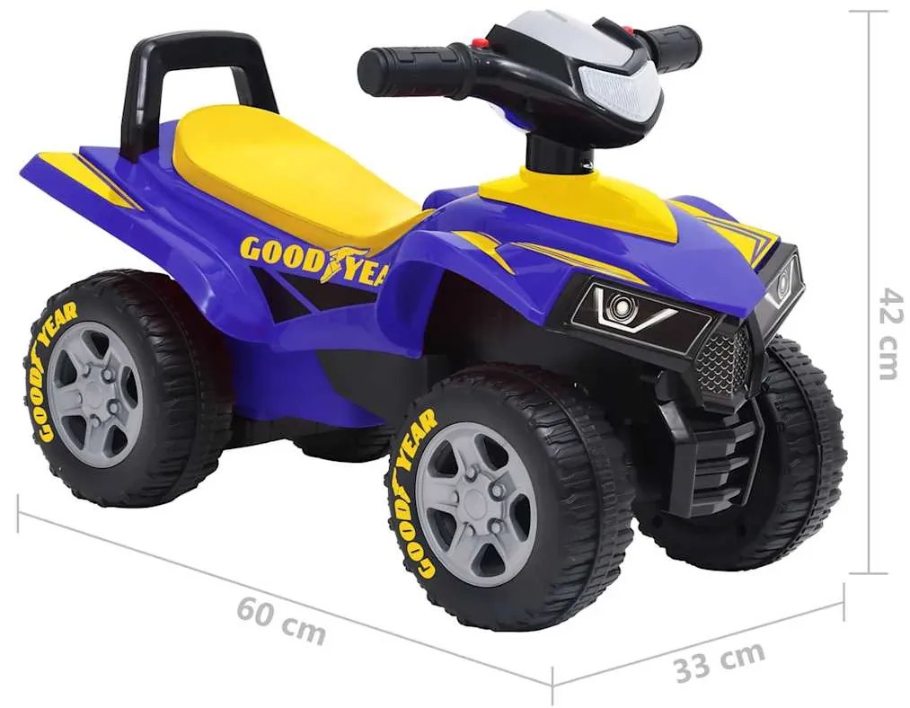 Moto-quatro infantil Good Year azul