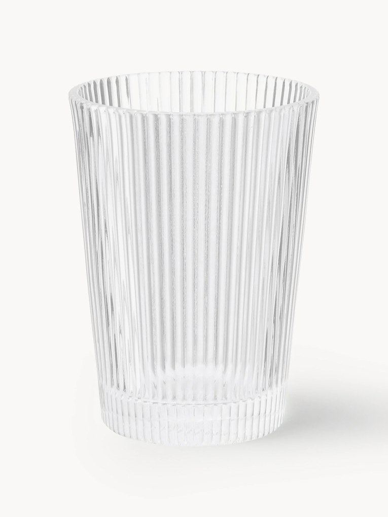 Tumblers Pilastro with Groove Relief, Set of 6