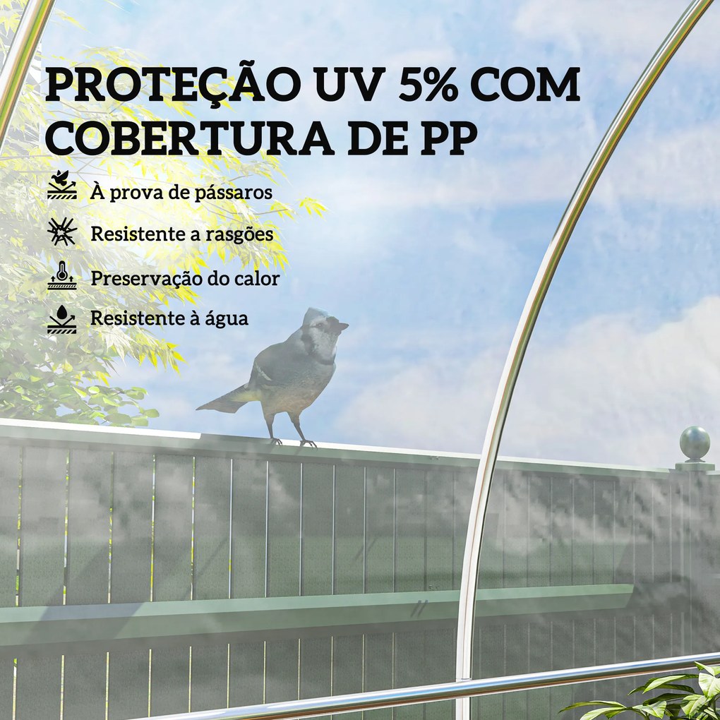Cobertura de Substituição para Estufa 6x10 m (NÃO INCLUIDA) de Polipropileno para Horta Plantas Agricultura Jardim Tranparente