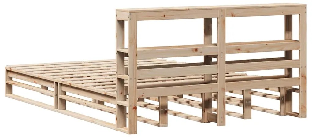 Cama sem colchão 120x190 cm madeira de pinho maciça