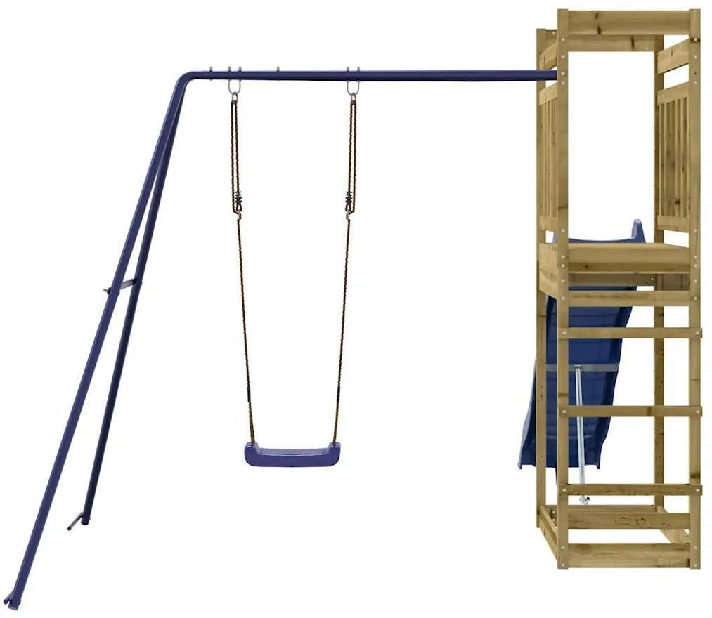 Conjunto de brincar para exterior madeira de pinho impregnada