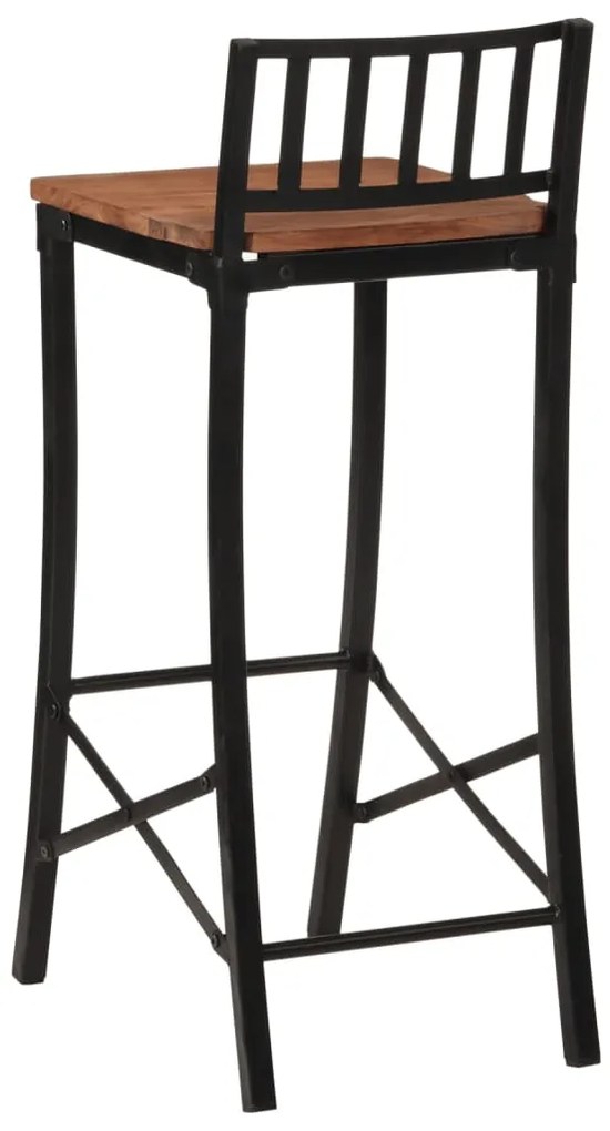 Cadeiras de bar 2 pcs acácia maciça