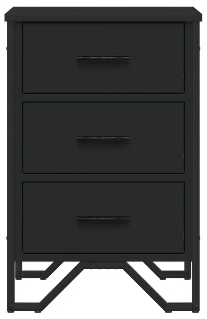 Mesa de cabeceira 40x41x60 cm derivados de madeira preto