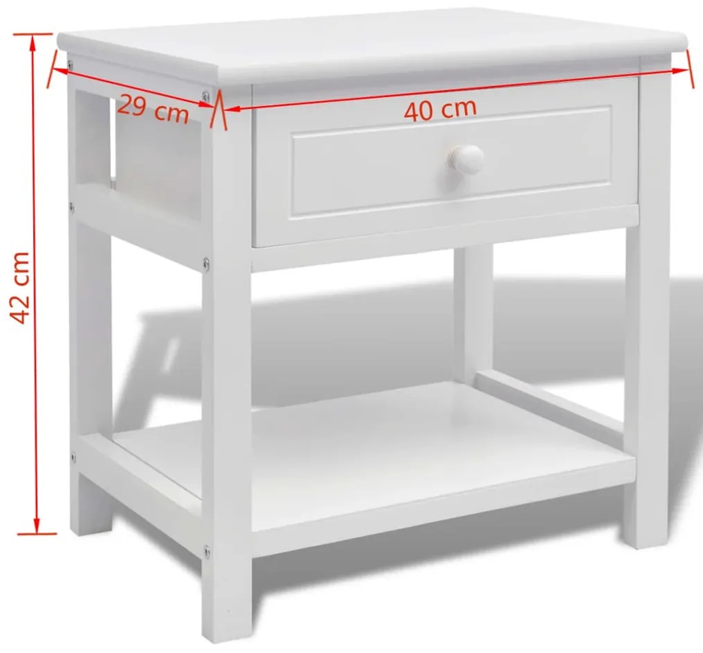 Cabeceiras, 2 pcs, madeira, branco