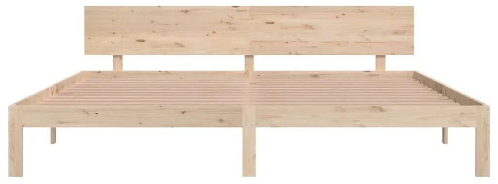 Estrutura de cama 200x200 cm pinho maciço